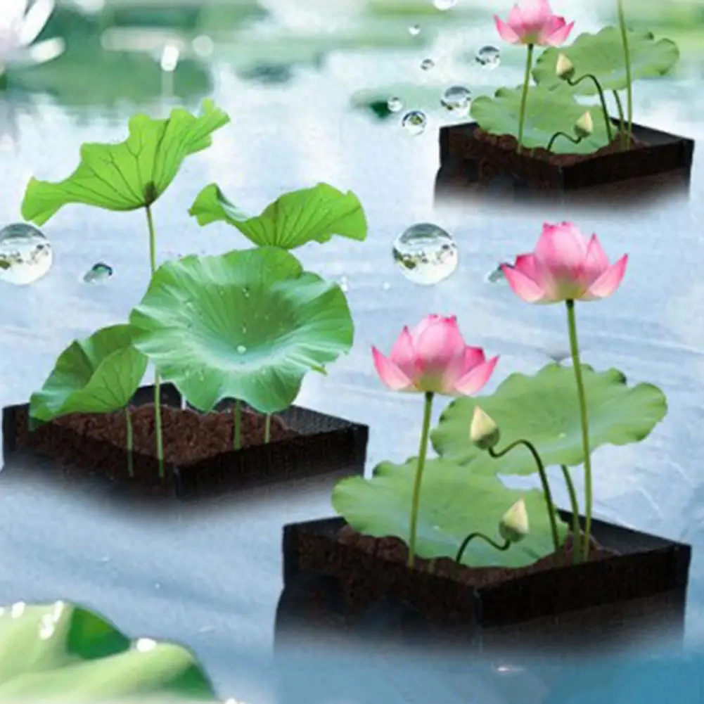 Mesh Planter Pots Mesh Pond Plant Basket with Handles Reusable Planter Pot Water Lily Lotus Growing Bag for Garden Bog Plants
