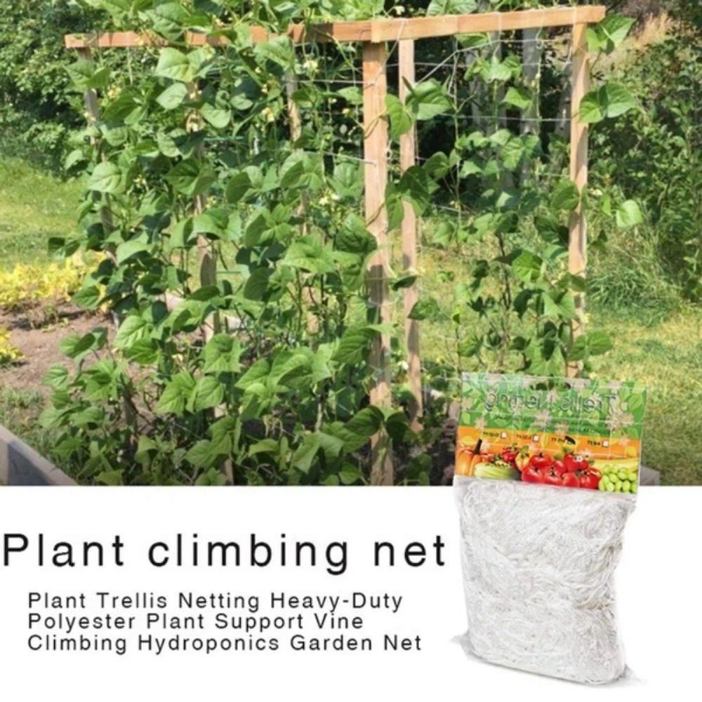 Kletternetz für Gartenbaupflanzen, gewebtes Netz aus Polyester, geeignet für andere Kletterpflanzen wie Tomaten, Bohnen, Trauben usw – Detail 8