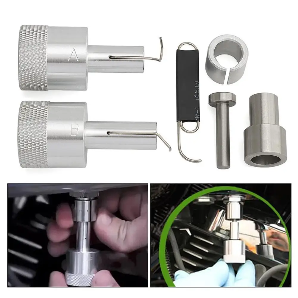 

Fit For Harley 2001-2014 EFI MC-400 MC400 Fuel Tool Fuel Check Valve Rebuild Kits Accessories Steel Silver One Set