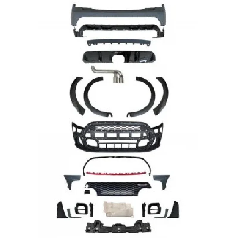 

Brand New Car Accessories for MINI 14+ 5 Doors F55 F56 F57 Old Upgr to JCW Body Kit Contain Car Bumper Grille Eyebrows