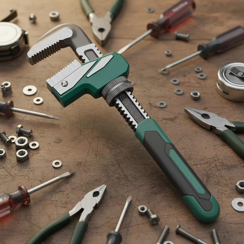 Quick Universal Household Small Pipe Wrench Large Opening DIY Grade Tools for Water Heating Customized Support