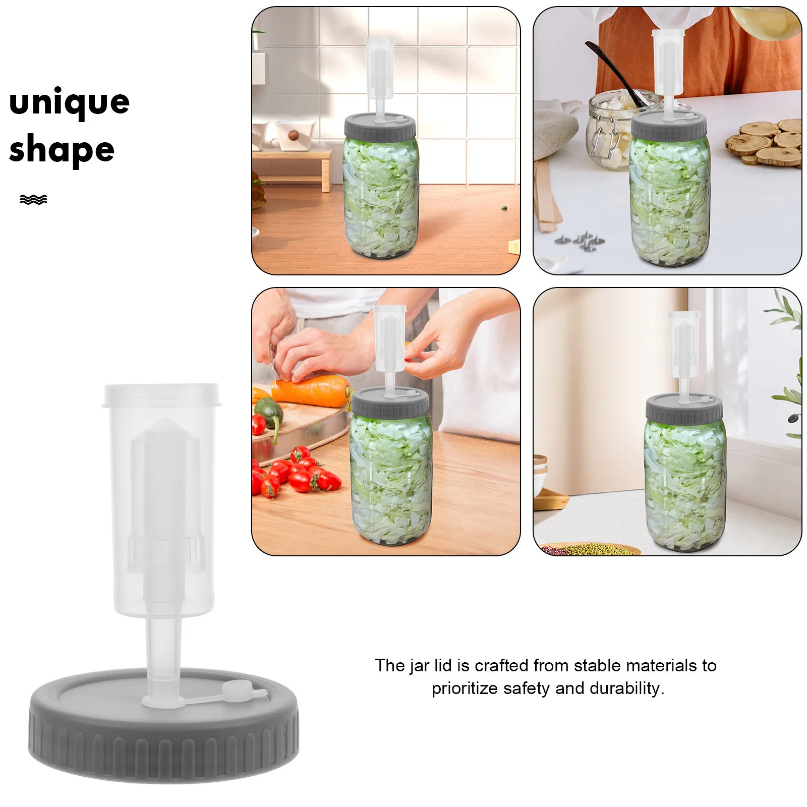 

Fermentation For Wide Mouth Mason Jars Leakproof Pickling Brewing Kit Replacement Lid Jar Covers Wide Mouth Jar Lid