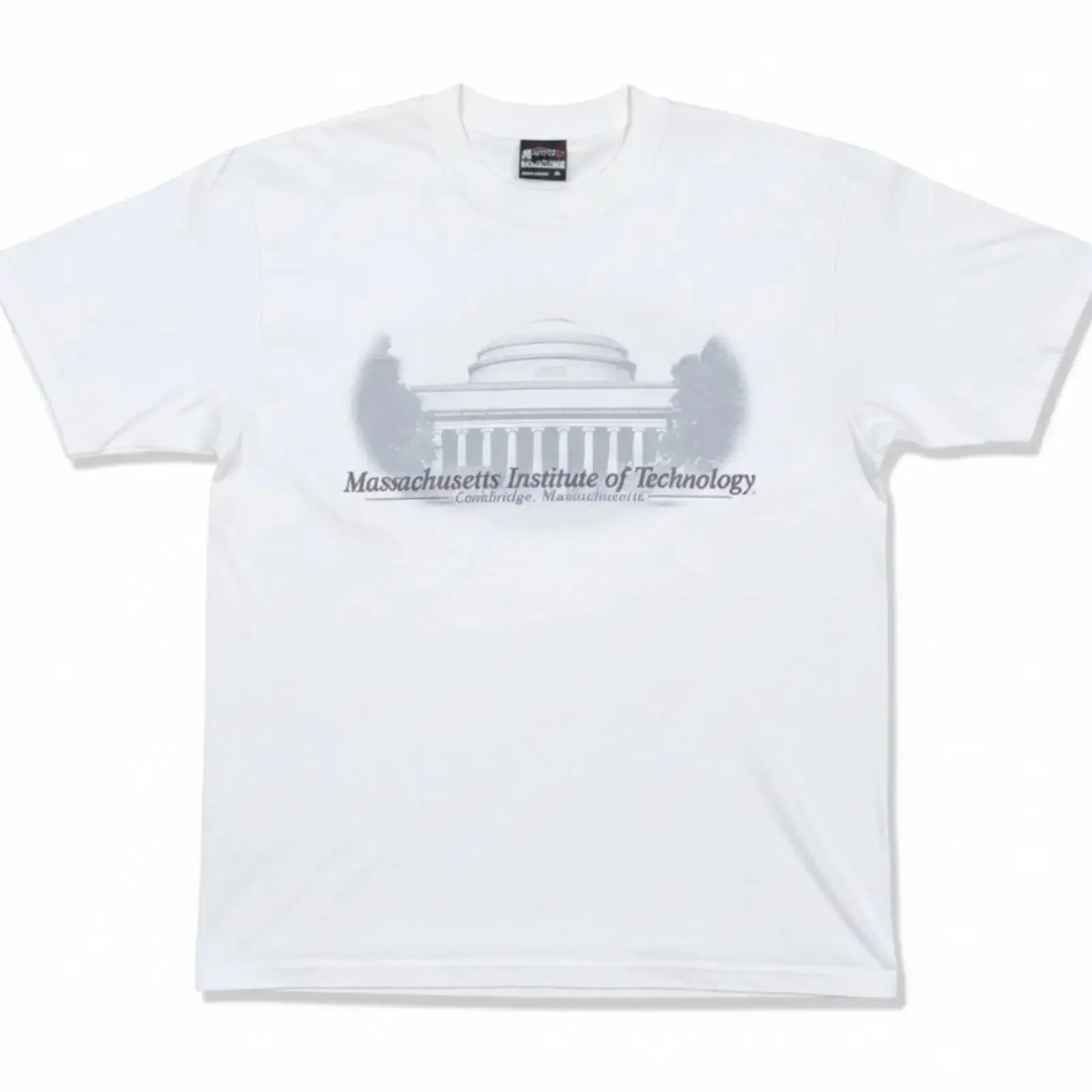 Vintage 90s MIT Massachusetts Institute of Technology Men's Gear White T Shirt M vintage Washed Soft Stylish Slightly