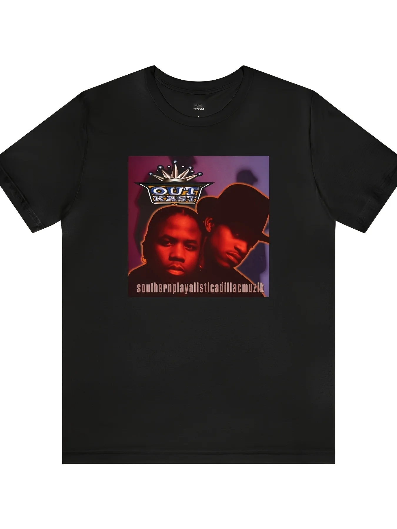 Men's Outkast Big Boi & Andre 3000 Iconic Album Art T-Shirt - Southernsound Suitable for All-Match Style, 100% Cotton Soft Round Neck Tee, Machine Washable Casual Streetwear Gift