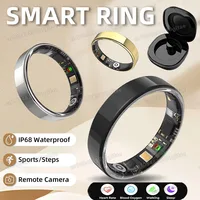 Nuevo Anillo Inteligente 2026 con Monitor de Frecuencia Cardíaca, Presión Arterial, Sueño y Seguimiento de Movimiento, Resistente al Agua IP68, para Hombres y Mujeres, Regalo para las Fiestas