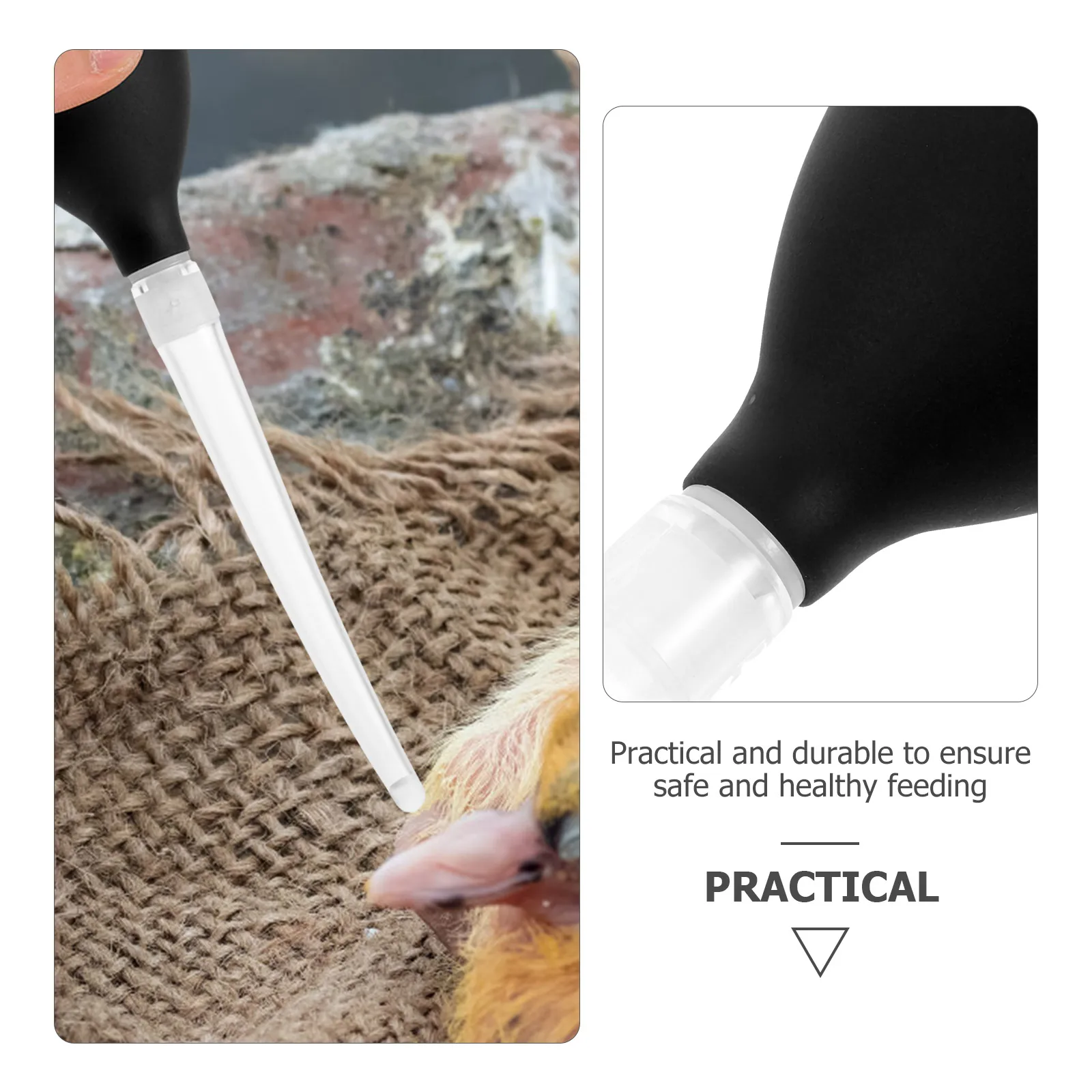 

Little Bird Pigeons Feeder Supplies Parrot Reusable Nursing Dropper Weaner Silica Gel for Pacifier Pet