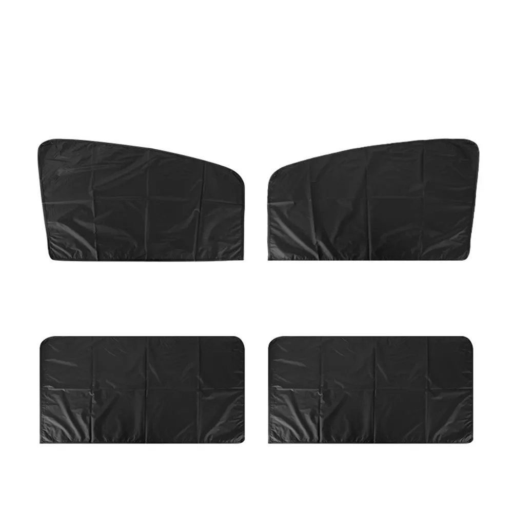 Car Sunshade Summer Sun Protection Strong Magnetic Suction Full Shading Curtain Opaque Black​