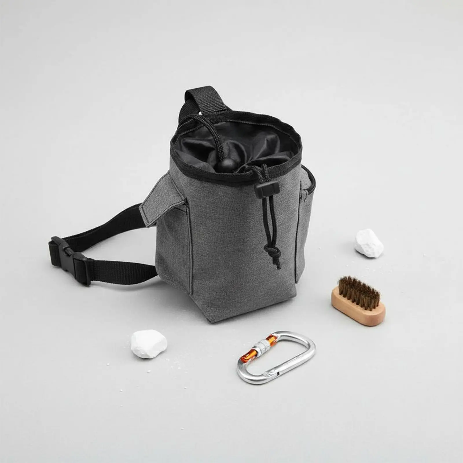 Chalk Powder Pouch Large Capacity Climbing Chalk Bag Waist Chalk Bag Lightweight Sports Accessory Zippered Pocket for Gym