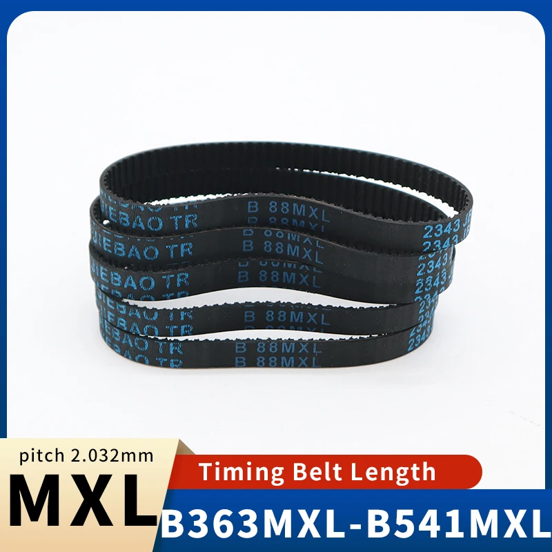 

MXL Timing Belt B363MXL-B541MXL Belt Width 5mm 6mm 10mm 13mm MXL Belt for CNC 3D Machinery Timing Belt Rubber MXL Pulley Belt