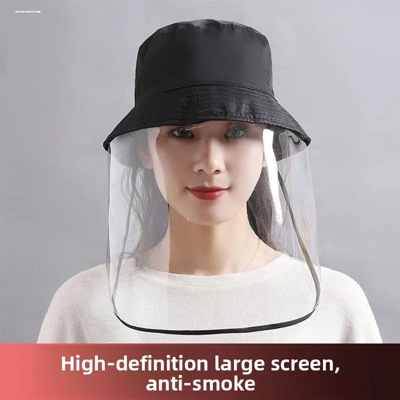 

Женская кухонная маска для приготовления пищи с защитой от брызг жареной еды, маска для еды, тонкая шляпа для взрослых, универсальное использование, легкая защита для четырех сезонов