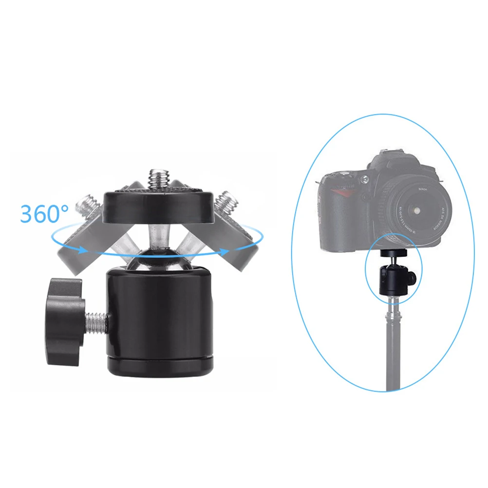 

2pcs Tripod Adapter 3/8 Inch Tripod Phone Mount Light Stand Adapter For Ring Light Camera Microphone Camcorder Smartphone Ball