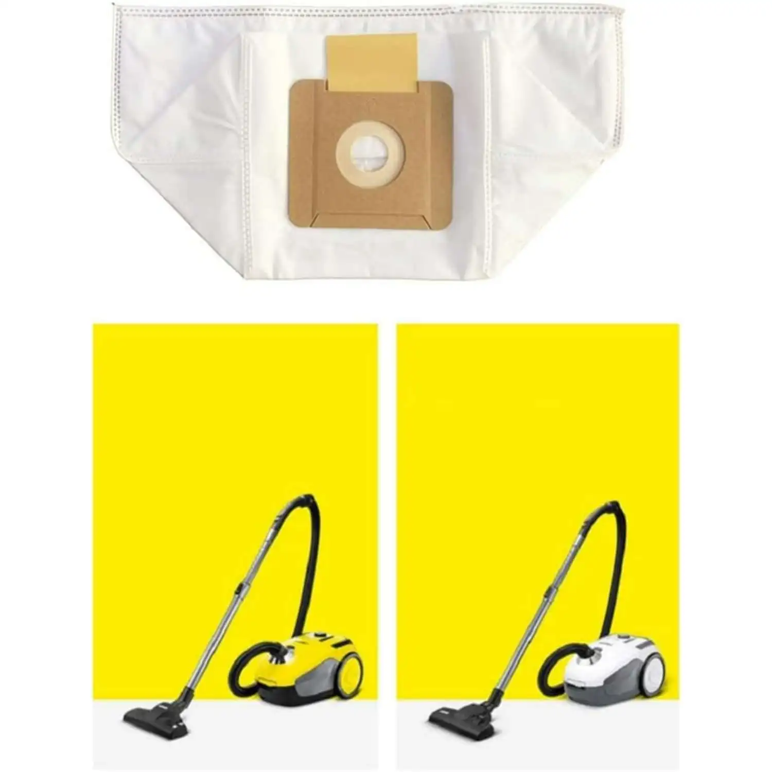 Vacuum Cleaner Bags Compatible with Karcher VC2 / VC2(erp) / VC2 Premium / VC2 Premium(ERP), Vacuum Dust Bags, 2.863-236.0.