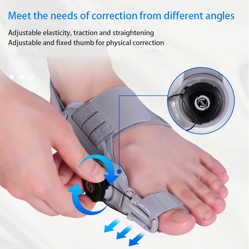 Unisex Bunion Corrector  Foot Hallux Valgus Braces Rotatable Toe Separator Straightener Adjustable Pedicure Finger Toe Corrector