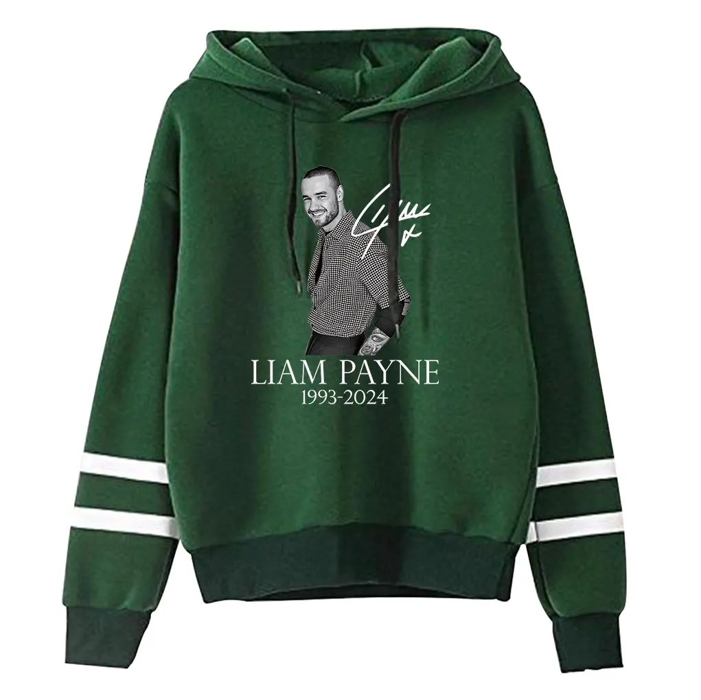 Liam Payne merch 1993-2024 Мемориальный капюшон на шнурке без карманов рэп Payne Tribute Толстовка мужской/женский пуловер в стиле хип-хоп