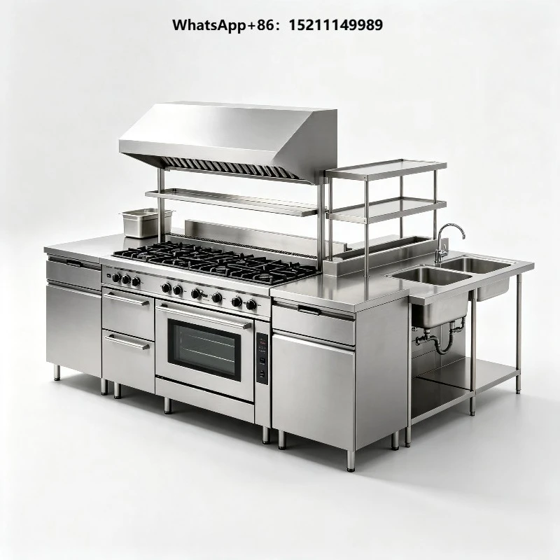 Gas Electric Range Oven Stainless Steel for Restaurants Fast Food Catering