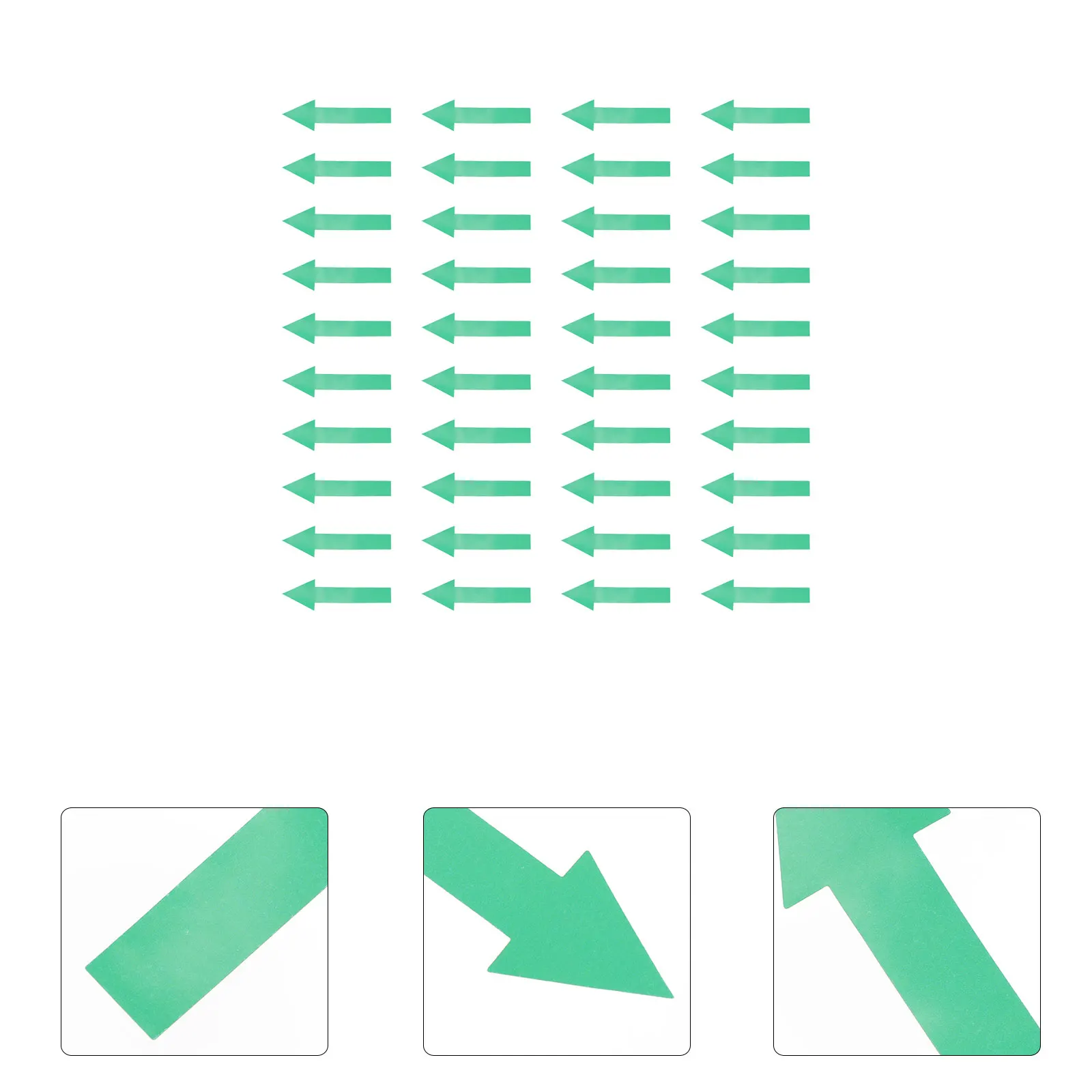

50 Pcs Arrow Label Sticker Directional Stickers Floor Plain Labels Multipurpose