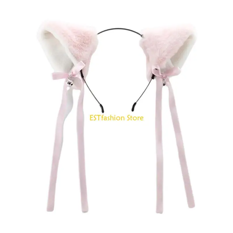 Y5GC PLUSH FOR CAT EARS HOP HOP HOW BADBAND ISCPLAY ACCENTOIORIES สำหรับผู้หญิงผู้หญิง