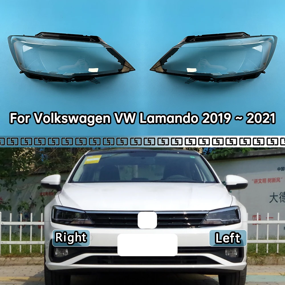 

For Volkswagen VW Lamando 2019 2020 2021 Headlight Shell Lamp Shade Transparent Headlamp Cover Plexiglass Replace The Lampshade