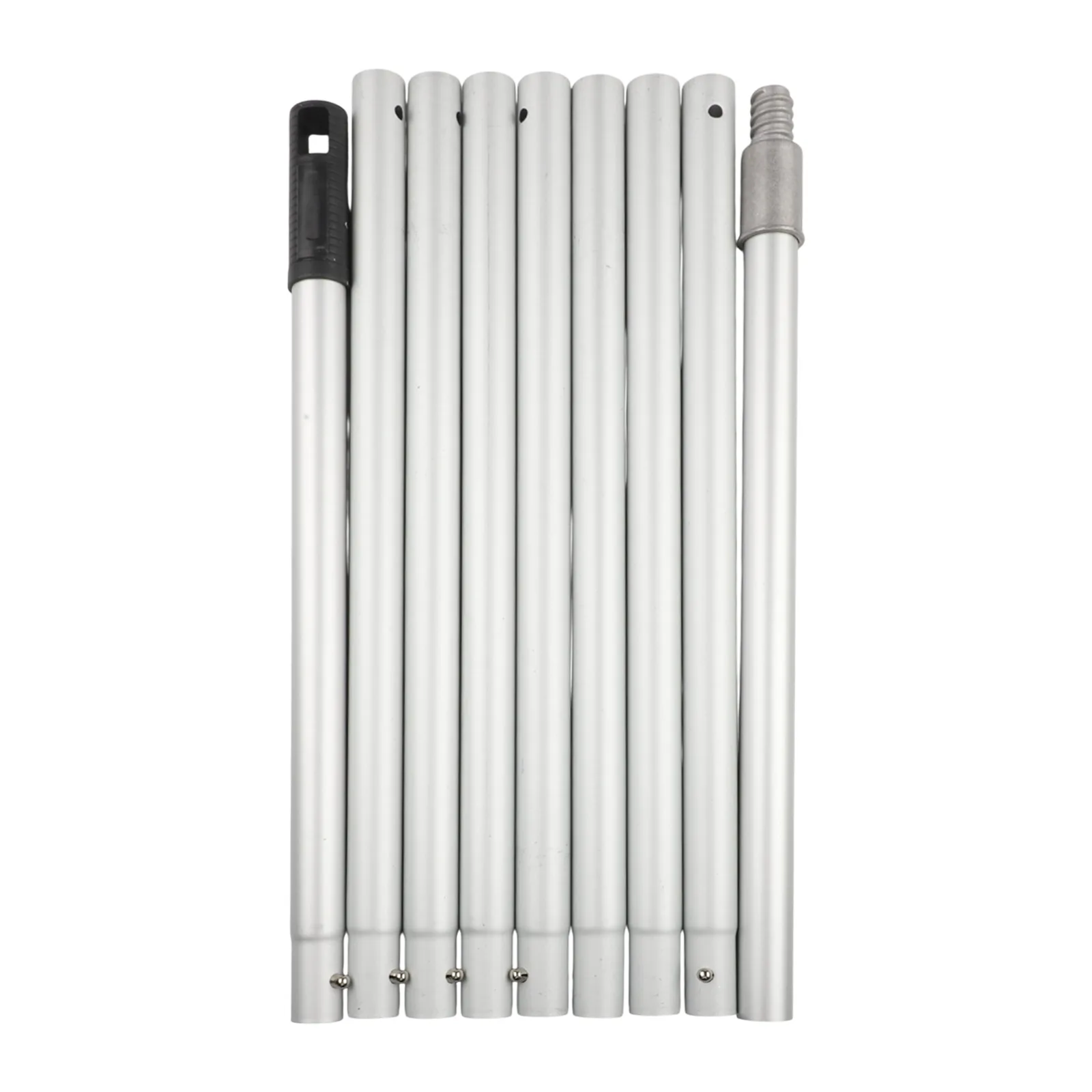 12ft Aluminum Telescopic Extension Rod with 9 Sections for Indoor Cleaning of Fans Blinds Ceilings and Vertical Surfaces