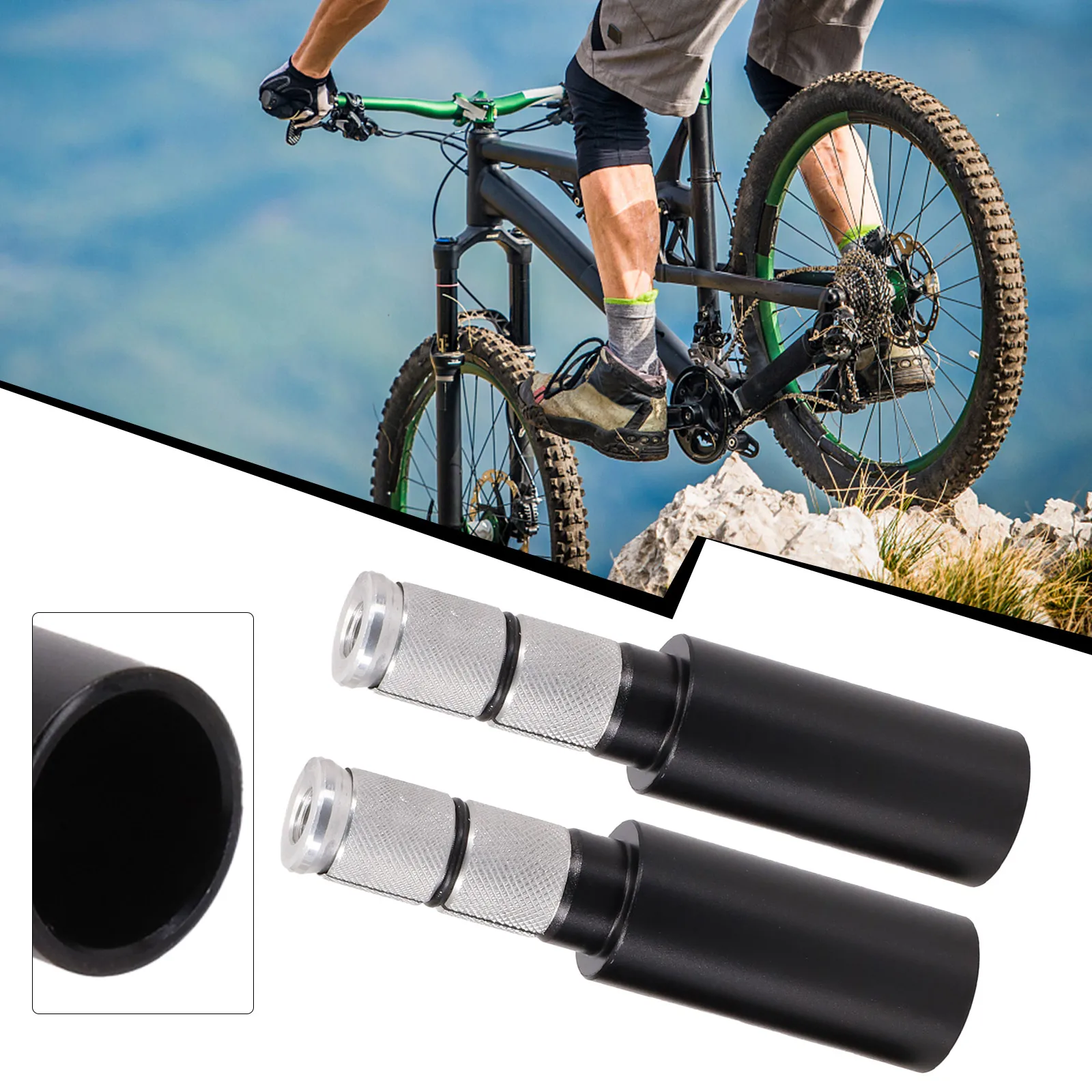 

Handlebar Riser Extension Rod For Carbon Fiber Handlebars Stem Extender Aluminum Alloy High Performance High Quality Brand New