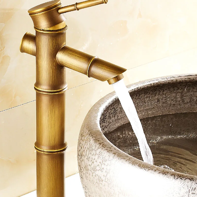 Vintage Touch Faucet Stand Portable Antique Basket Dispenser Water Tap Waterfall Accessories Basin Wash Robinet Home Improvement