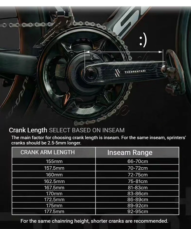 RPANTAHI Rennrad-Crankset aus Carbonfaser mit SLR-Leistungsmesser, 24mm Titanachse, ultraleichtes Gold-Crankset – Detail 8