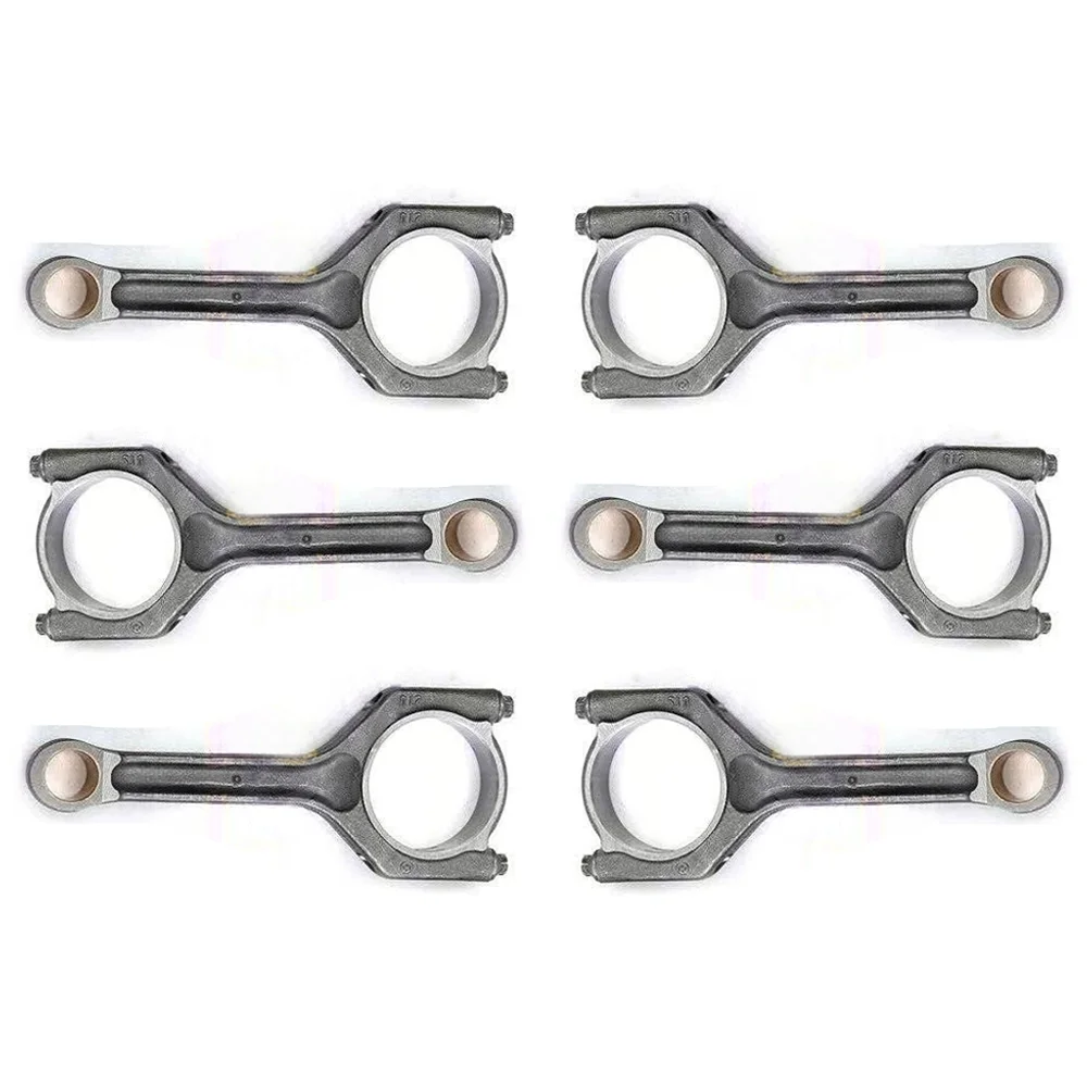 N55 6PCS Connecting Con Rod New Set 3.0L 3.0 L T L6 GAS For BMW 130i 235i 330i 435i X1 X3 X4 X5 Z4 E81 E88 E92 04-19 11247589540