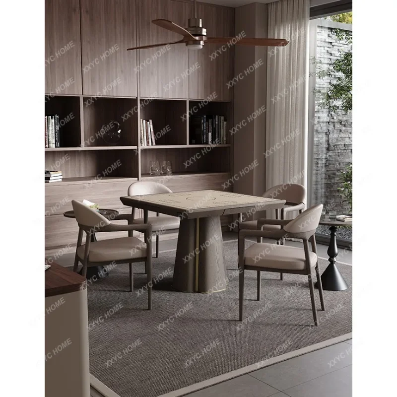 HMJFlush solid wood egg table dedicated advanced square chess and card poker mahjong modern simple casual playing cards