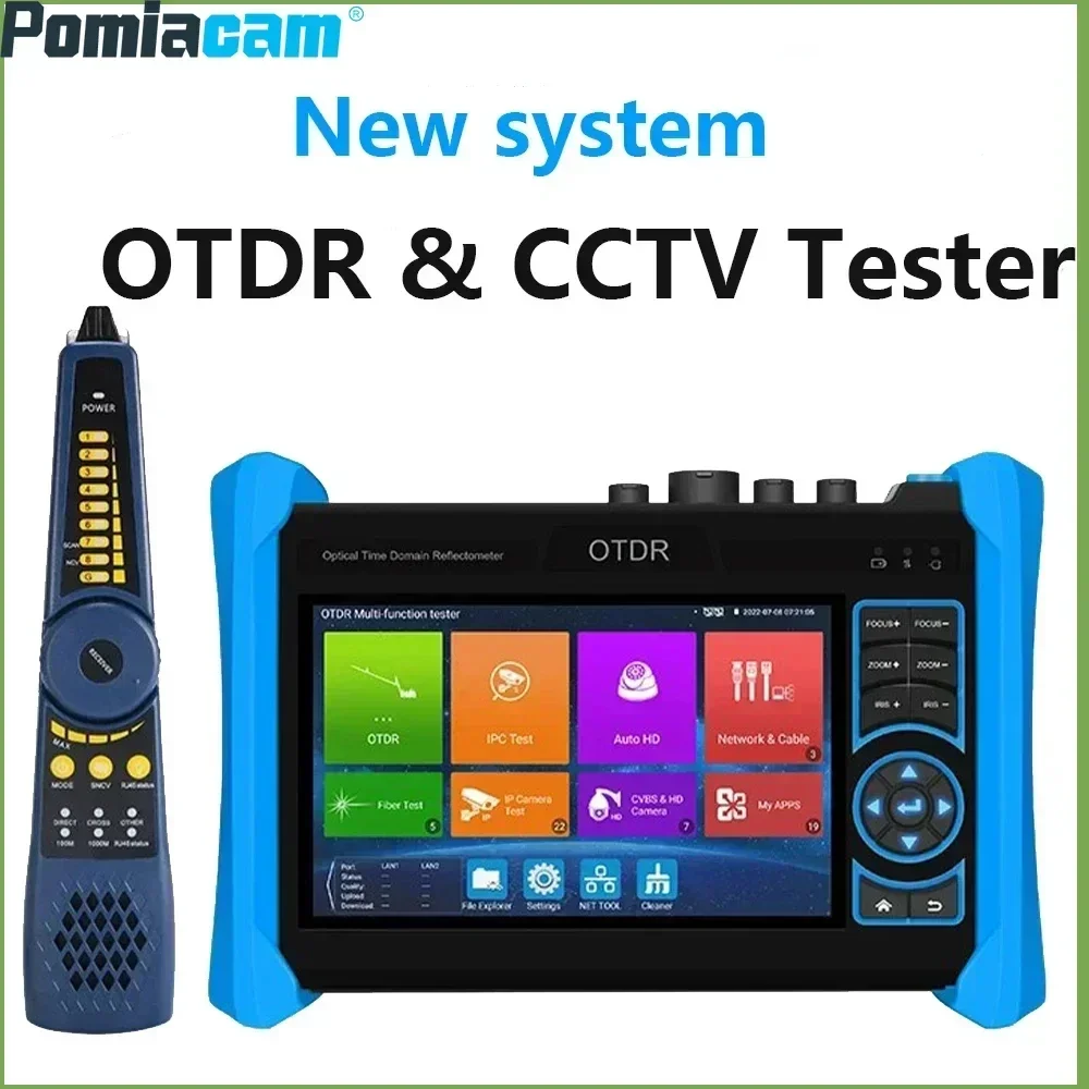 Multifunctional OTDR Tester 5.4 Inch 1310/1550 Dual Wavelength CCTV IP AHD CVI TVI OPM VFL Cable Fiber Optic Tester MT-6810