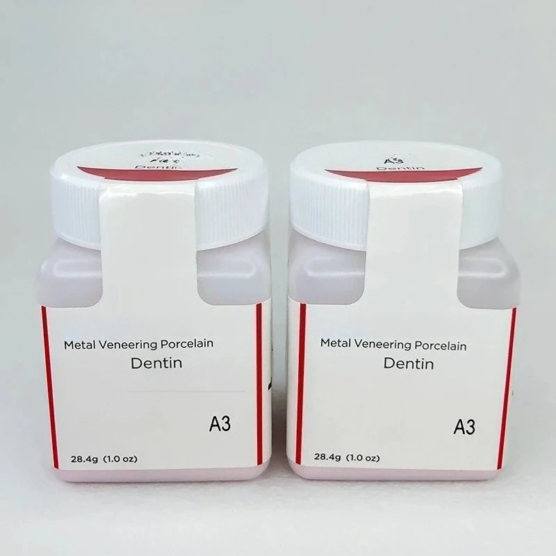 الأسنان القشرة المعدنية الخزف مسحوق الخزف المعدني PO مسحوق مختبر الأسنان القشرة المعدنية الخزف الأسنان طقم أسنان الأسنان الاستهلاكية