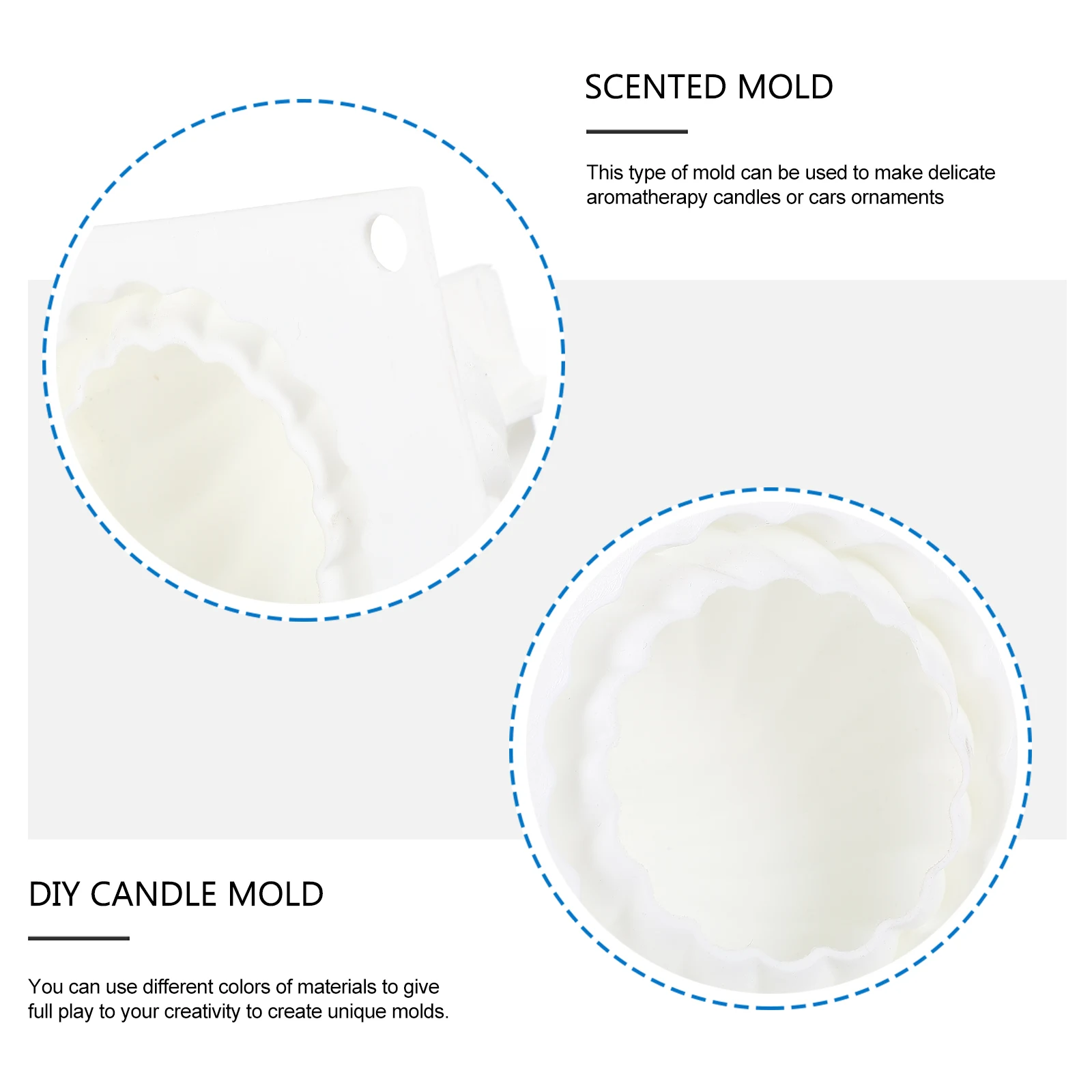 

Silicone Mold for DIY Making Aromatherapy Candles Handicrafts Home Decor Wax Molds Flexible Reusable Tools