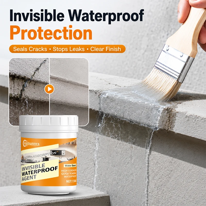 Transparent Waterproof Leak Repair Agent, Fast-Drying Sealant Spray for RVs, Boats, Pipes, Tiles, Roofs and Wall Crack Repair