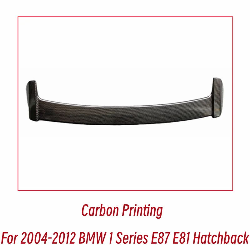 Voor BMW 1 Serie E87 E81 116i 120i 118i Hatchback 2004-2012 Achterdak Kofferdeksel Spoiler Vleugels auto Zwart Carbon Tuning Accessorie