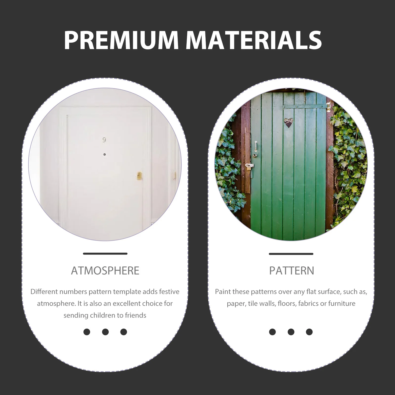 

10 Sheets Numbers Stencils Plastic Painting Templates for Home Decor Crafts Number Drawing Stencils Reusable Painting Tools