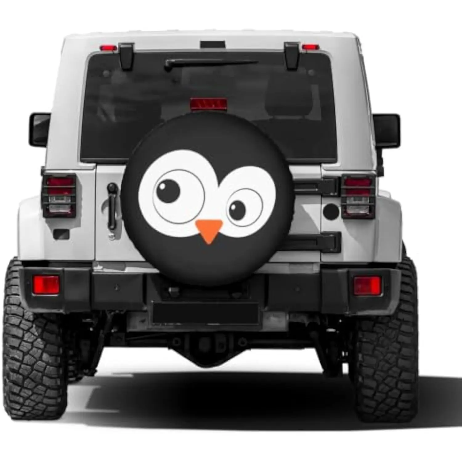 Penguin Graphic Spare Tire Cover Dust-Proof Wheel Cover for Trailer RV SUV 16 Inch
