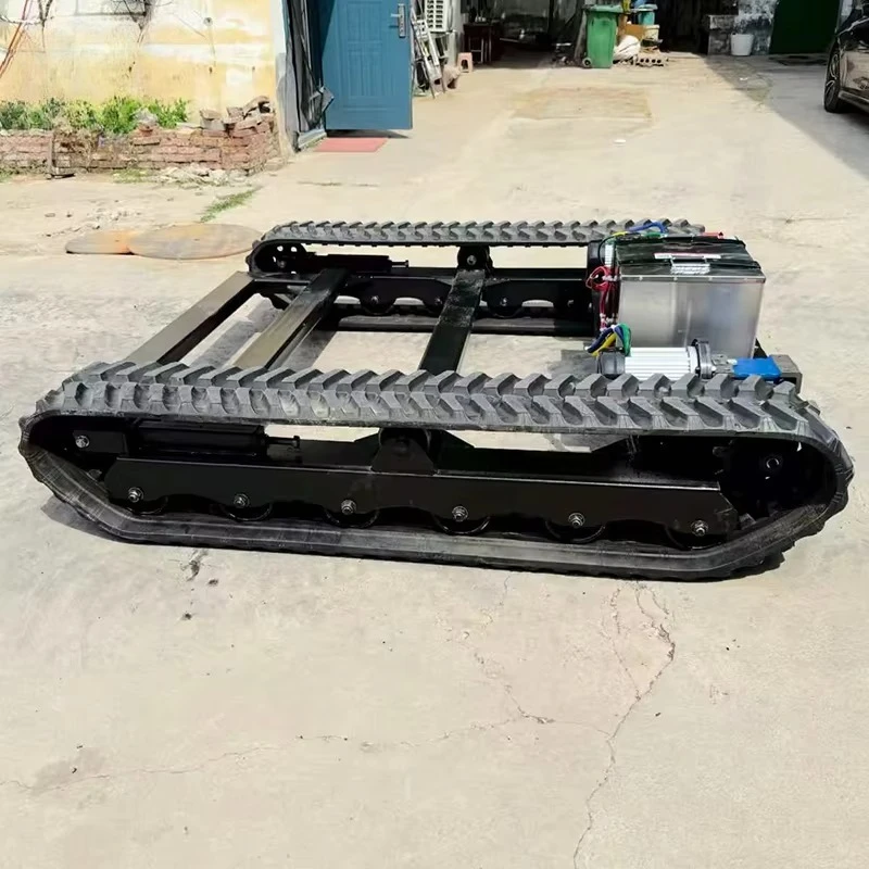 الهيكل السفلي للمسار الفولاذي المطاطي الجديد للحفارات وحفارات الحفر والكسارات #4