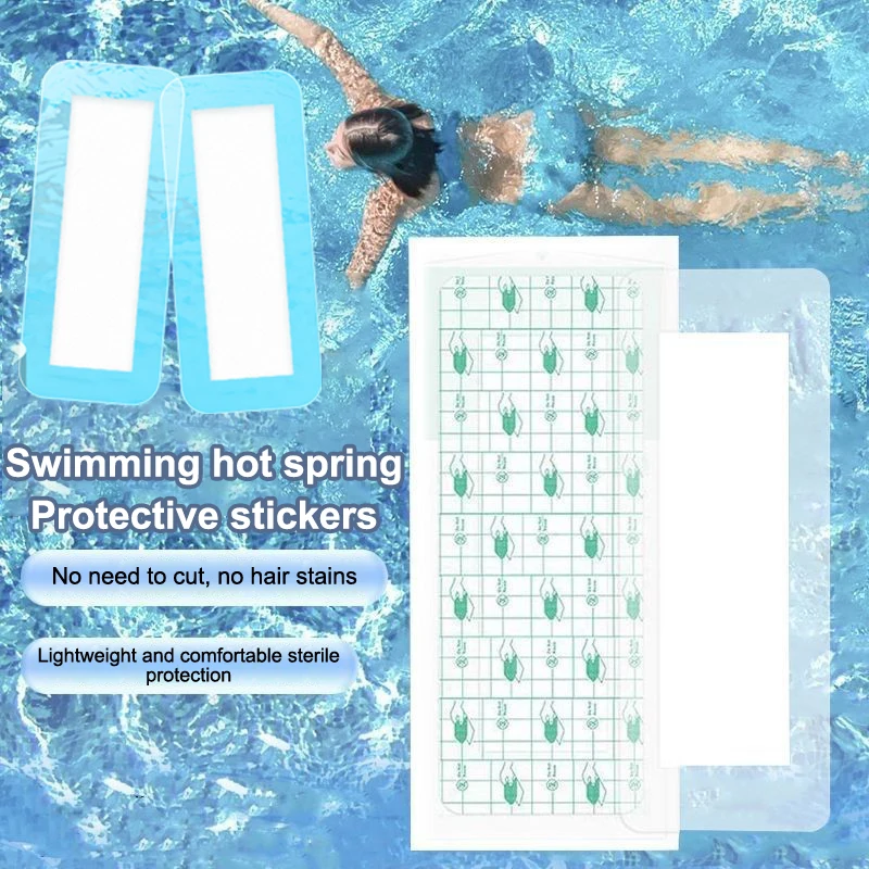 

Прямоугольные защитные гигиенические вкладыши из искусственной кожи, клейкие для купальников, женские водонепроницаемые трусики-вкладыши для девочек, частные нашивки для плавания