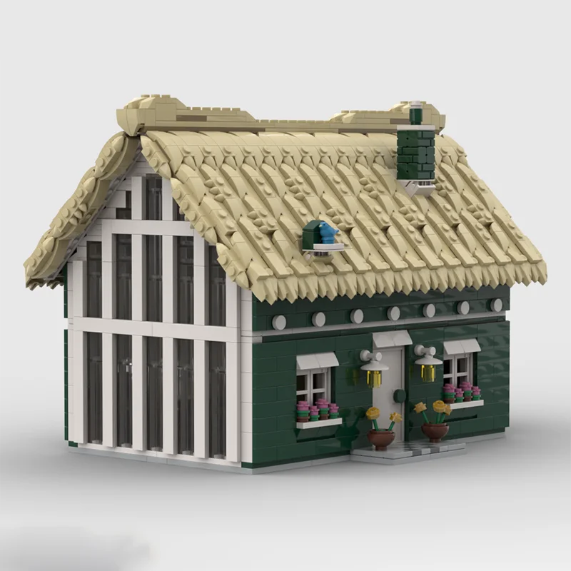 2612pcs Moc Farm Tiny House Modular House Model Building Blocks DIY Creative Retro Assembly Bricks Toys Kids Christmas Gifts