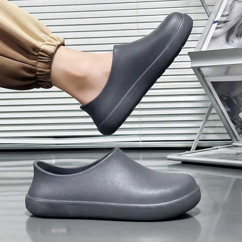 Professionelle rutschfeste Kochschuhe für Herren, ölbeständig, wasserdicht, atmungsaktiv, langlebig, leichte Arbeitssandalen für Restaurants – Detail 11