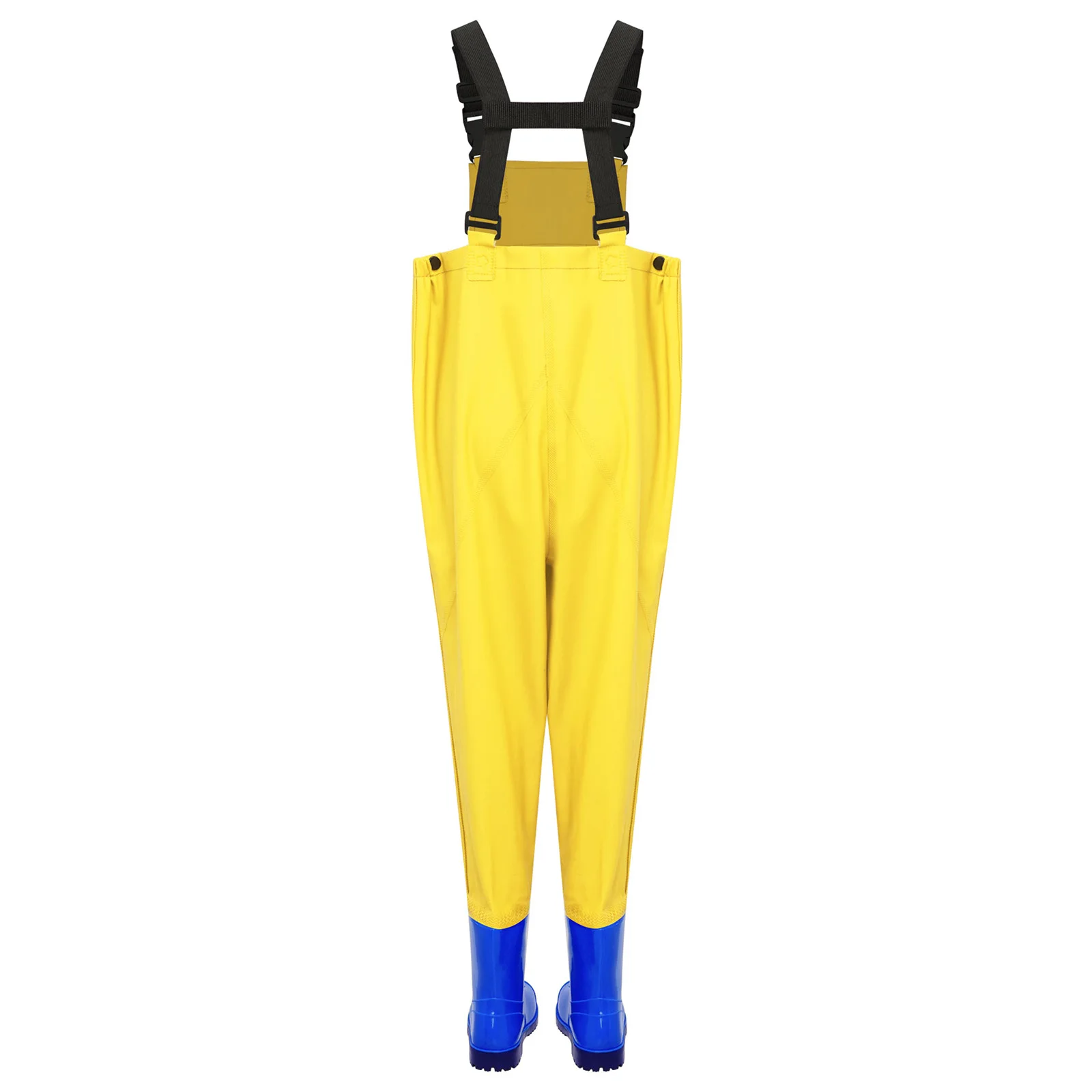 Girls Boys Chest Wader Adjustable Straps Water Resistant Chest Wader with Boots for Fishing Beach Party Brook Outdoor Sports