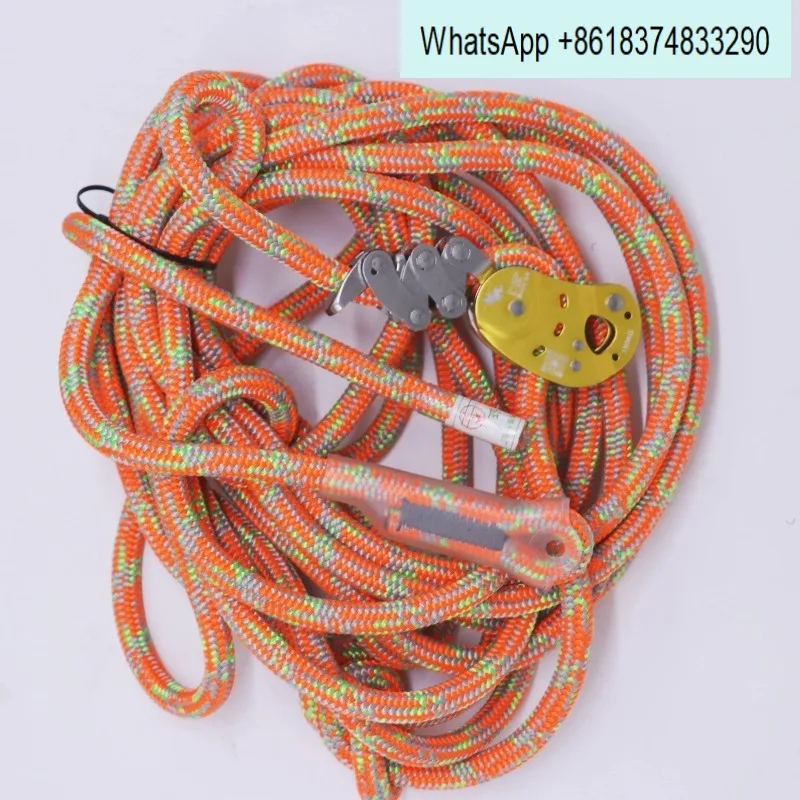Chain ascending tree climbing knot grabber descending high altitude rope protector