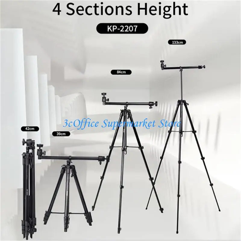 

E1PA Professional Phone Tripod Camera Stand Load Capacity 3.3lbs Foldable Tripod for Outdoor and Indoor Photography