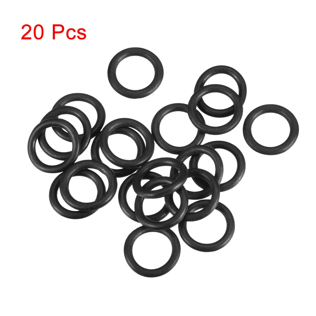 Uxcell 20 Stück Nitrilkautschuk-O-Ringe, 4–48 mm Außendurchmesser, 2–43,2 mm Innendurchmesser, 1–3,5 mm Breite, Dichtungsringe, O-Ring für Kfz-Maschinen, Sanitärinstallationen