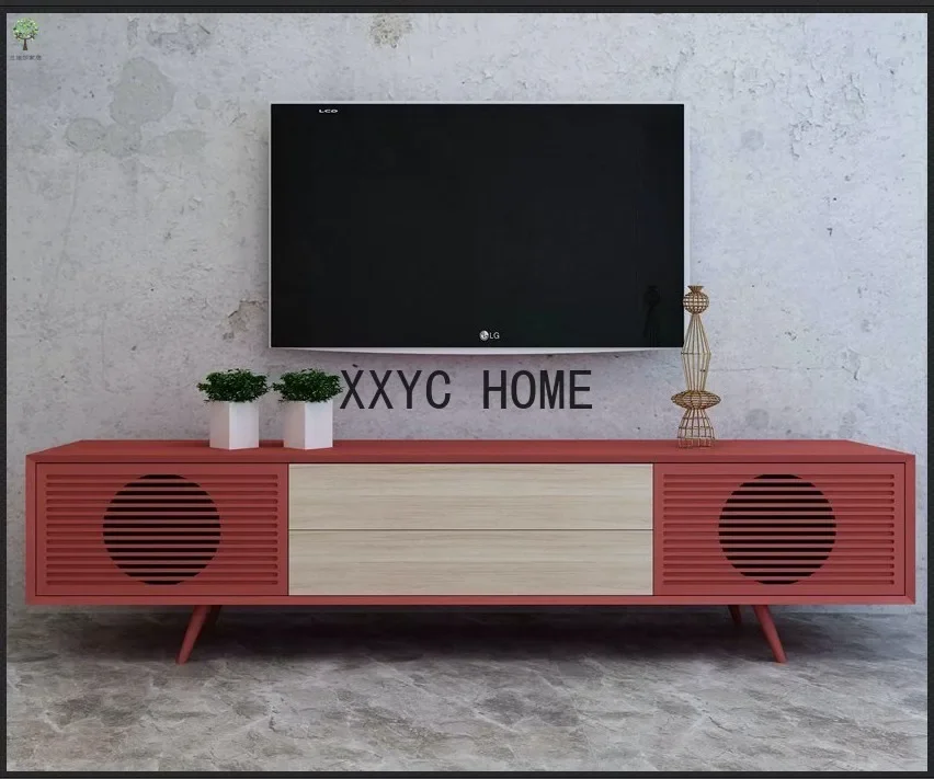 Kleine Wohnung, Wohnzimmermöbel, moderner, einfacher und leichter Luxus-TV-Ständer