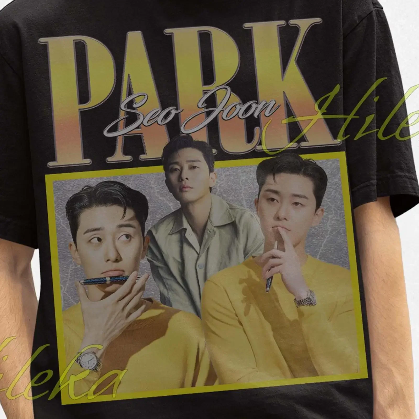 Vintage 90s Park Seo Joon Bootleg T shirt K drama Actor Retro Casual Fans  vintage Washed Breathable streetwear