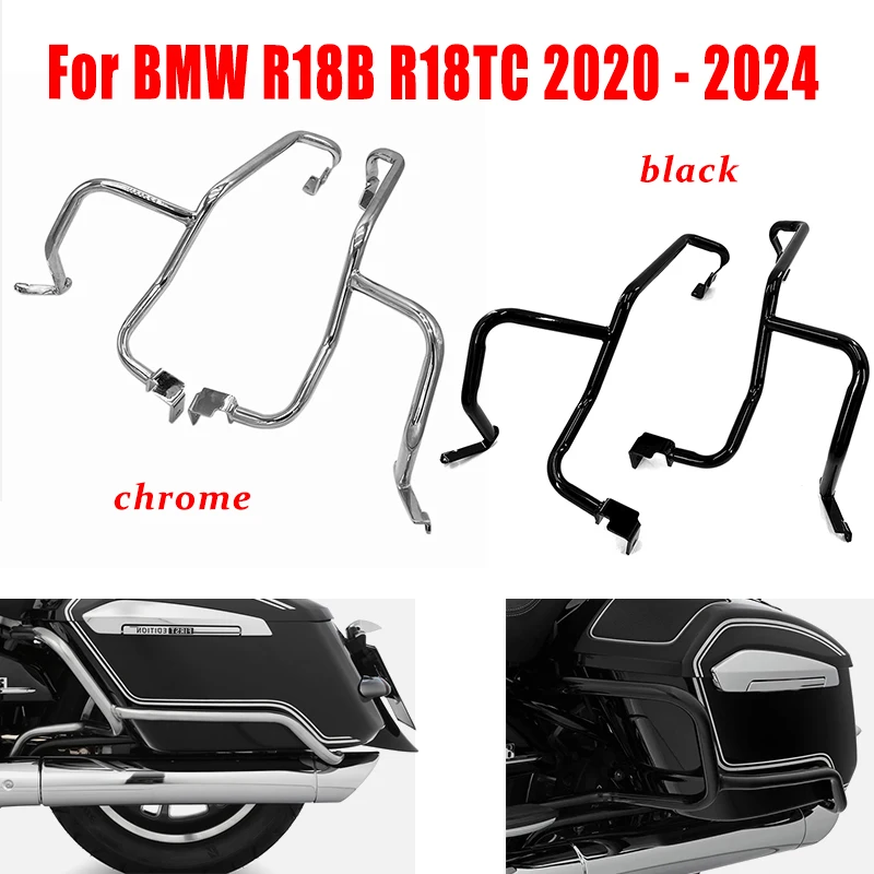 For BMW R 18 R18B Motorcycle Highway Engine Guard Side Saddlebag Crash Bars Fairing Bumper R18TC R18 Classic TC 2020-2023 2024