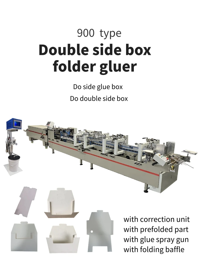 CQT- 900 Type  Reliable Gluing Solution Folder Gluer Machine for Double Wall Box