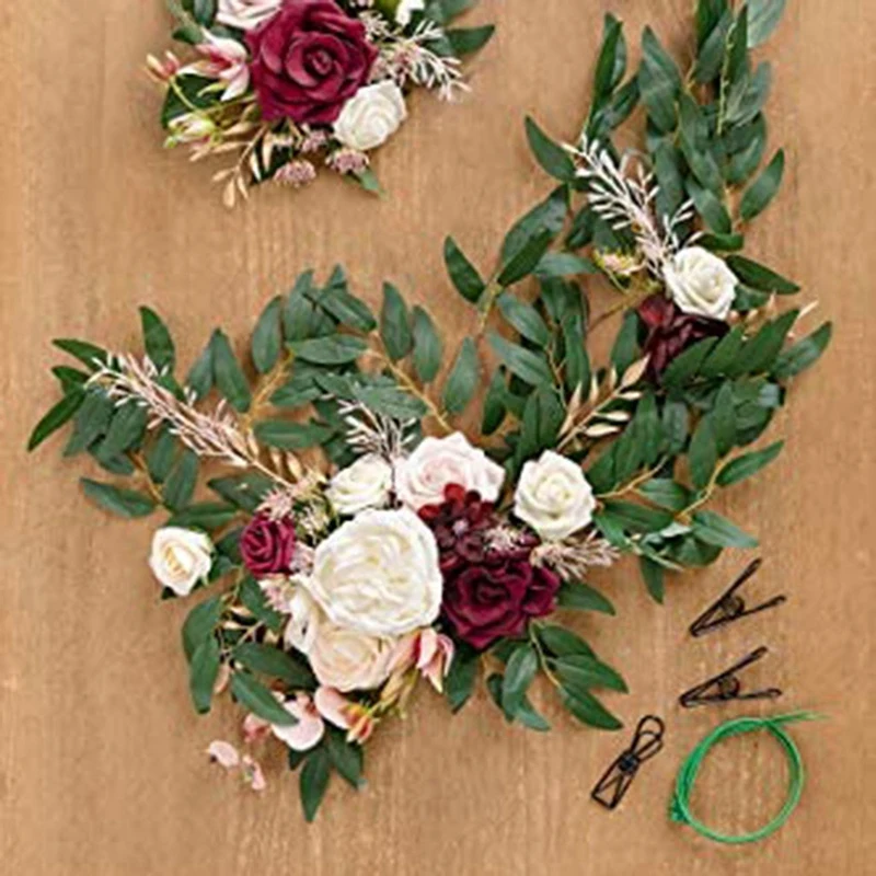 Artificial Flowers For Wedding Decoration Artificial Flowers Tag Wedding Ceremony Logo Floral Decoration-2 Pieces