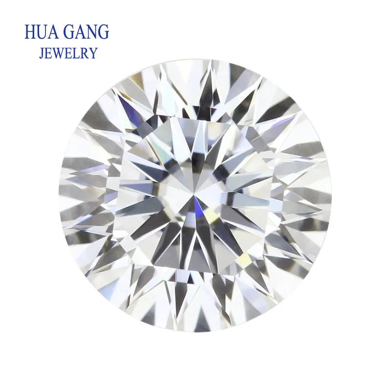16 Heart And 16 Arrow Cut Moissanite 1ct~3ct D Color Clarity Round Cut 5~9mm Lab Grown Loose Moissanite Stone Test Positive