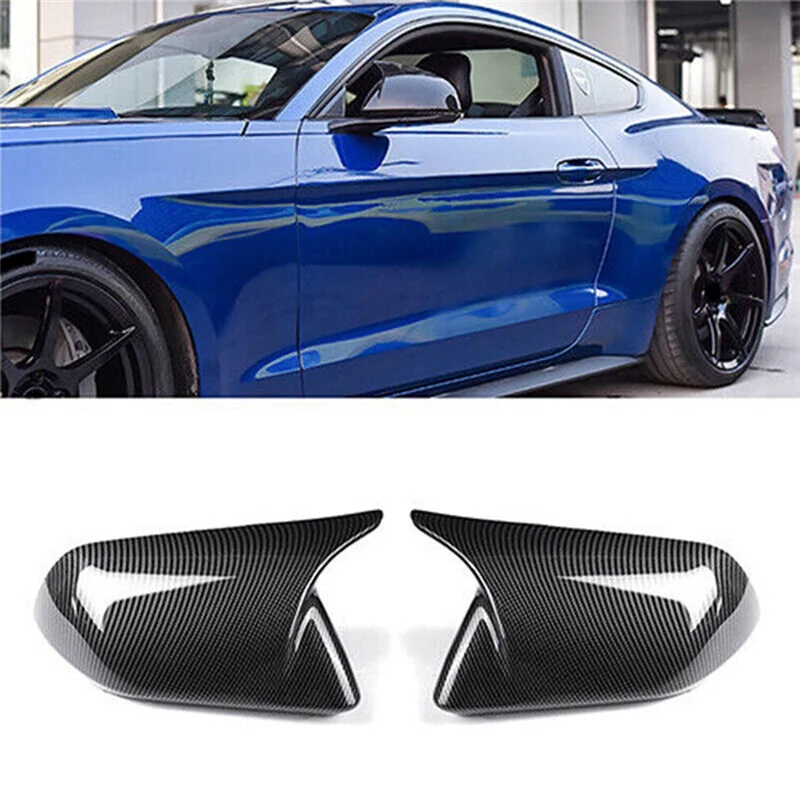 

Крышка зеркала заднего вида, корпус бокового зеркала для Ford Mustang 2015-2022 FR3Z-17682 FR3B-17683, запасные части из углеродного волокна